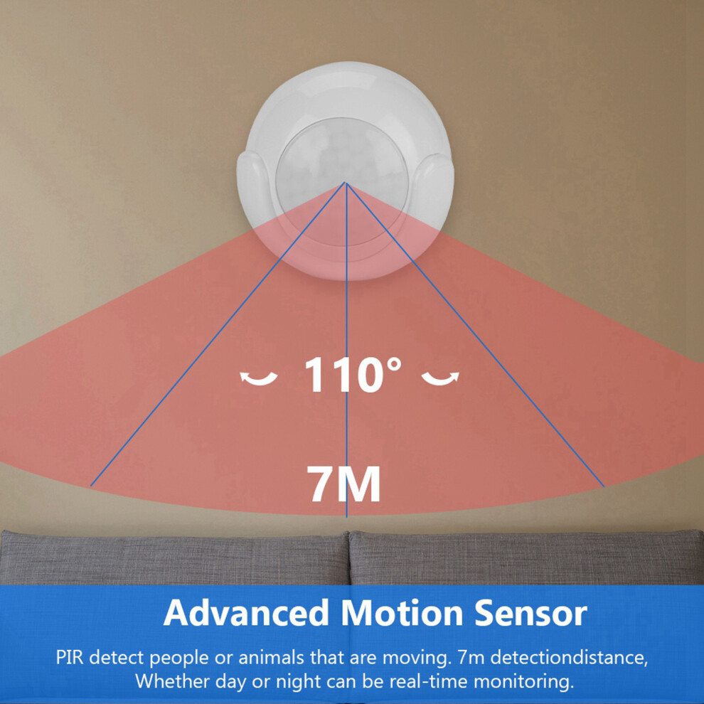 Infrared Pir Motion Sensor Wireless Wifi Smart Detector Easy Setup 9311363260682