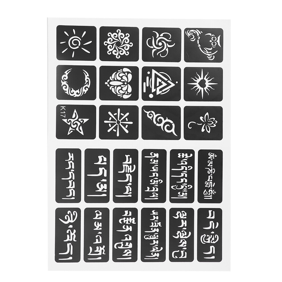 Tiny Tattoo Stencil Airbrush Templates for Semi Permanent Small Tattoos
