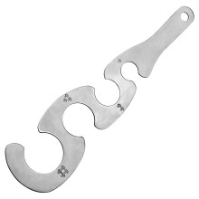 Medidor de pasta Diet Control, utensilio de acero inoxidable para porciones saludables, fácil de limpiar y guardar con la comodidad de colgarlo en