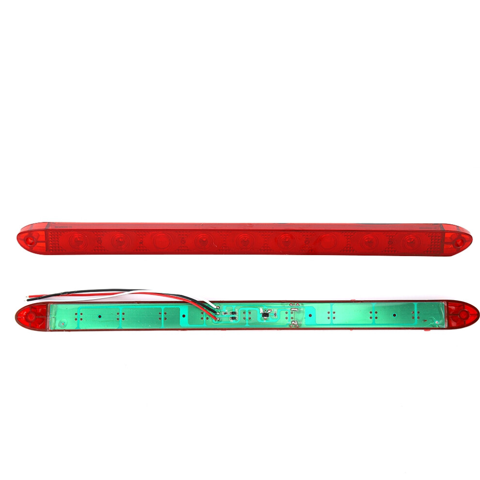9Led Rear High Third Brake For Trailer Rv Camper Bus Truck Â Waterproof, Impact-Resistant, 440*30*18Mm Light 8441363261400