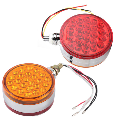 48LED beidseitige Markierungsleuchte mit einfachem Montierstift 12V rot 1