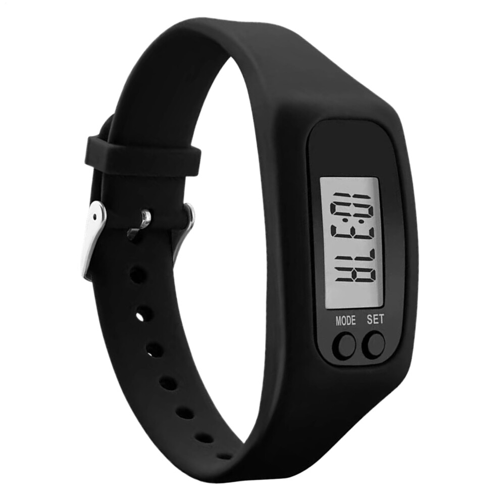 Pedometer Watch Women No App No Phone Required Calorie Counter Fitness Tracker Sport Smartwatch Walking Running Black 9067246973445