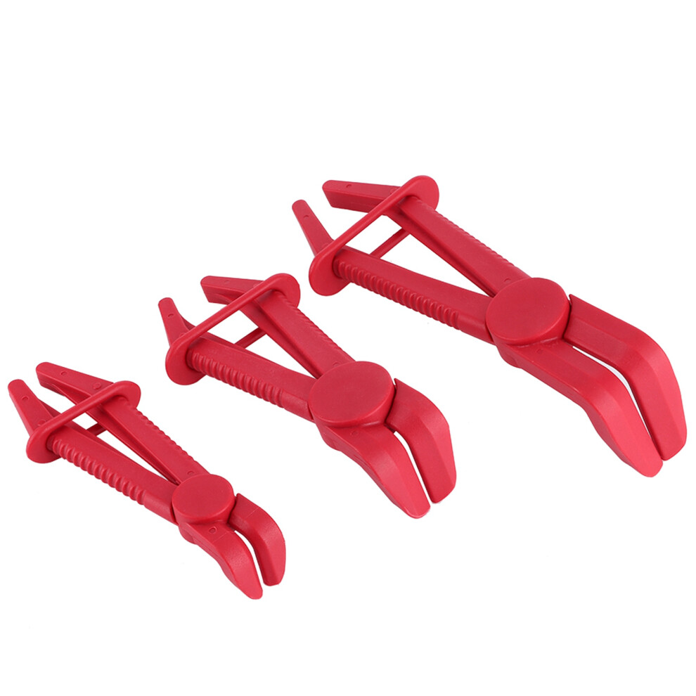 Versatile 3Pcs Nylon Hose Clamp Pliers For Brake Fuel Gas Coolant 7891363262142