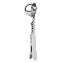 2-in-1 Edelstahl-Löffel, 20 ml, 16 x 3,5 x 2,5 cm, Silber