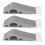 Türstopper #1 3 Stück grau 13x4x3 cm 261 g 2