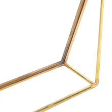 Brass Retro Glass Desktop Photo Frame 6x8 inch Metal Copper Finish