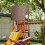 Kaffee 132x226cm Sonnenschutz-Überdachung 190T Polyester 10