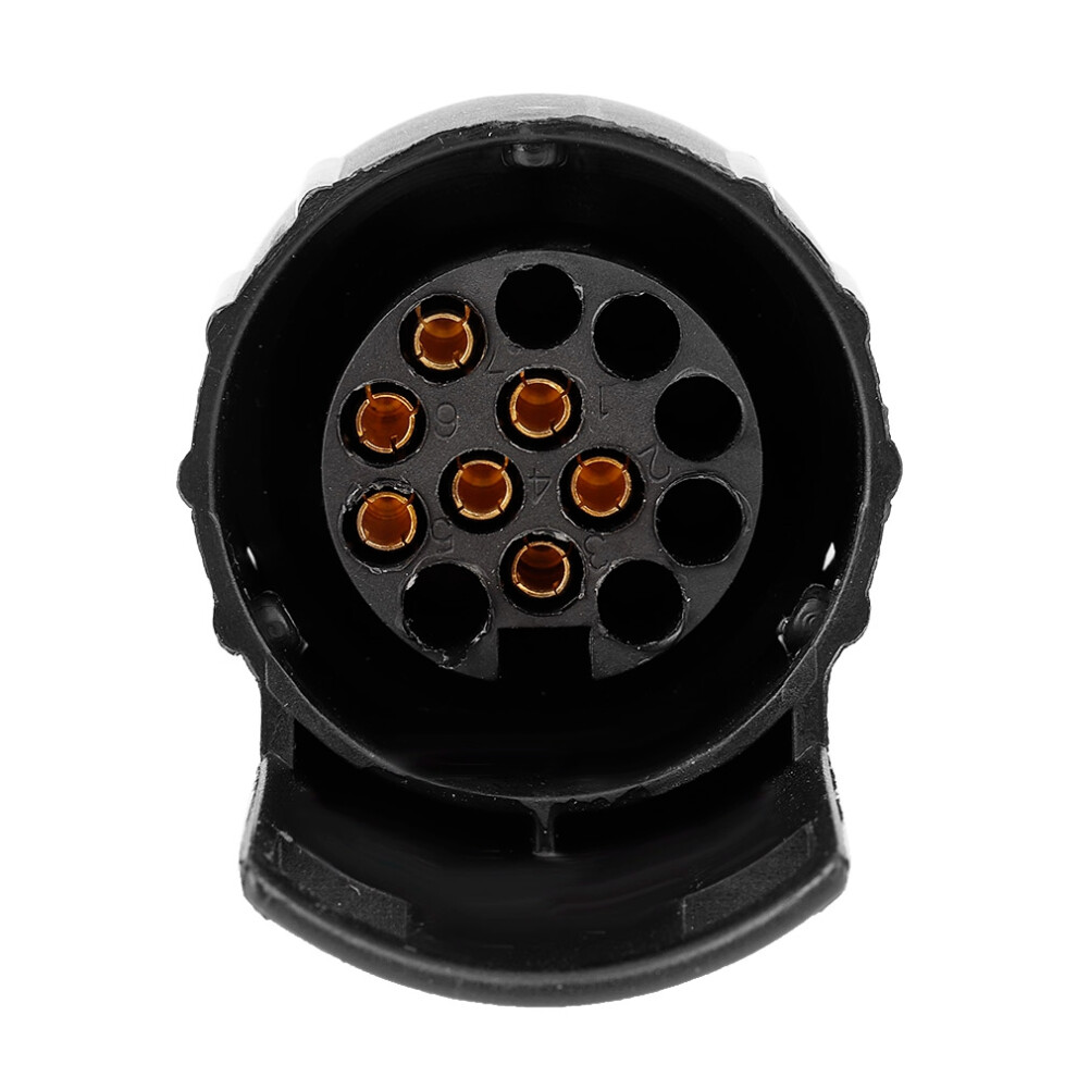 Durable 7 to 13 Pin ABS Tow Socket Converter for Caravans