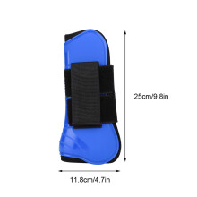 Horse Jumping Leg Boots Support Wraps Blue 25x11.8cm Equestrian Equipment