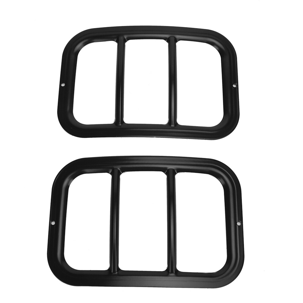 2Pcs Rear Bumper Fog Frame Cover For Jeep Wrangler 2007-2018 Light/Black 7901363265224