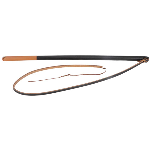 Durable Leather Whip for Dog Training Comfort Handle Interactive Play 1