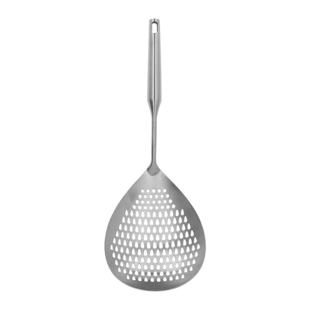 Deep Frying and Cooking Utensils Stainless Steel Skimmer Ladle, Heat Resistant Cooking Tools with Water Drop Shaped Design and Polishing Treatment for-image-OPC-PN5XNNX-NEW