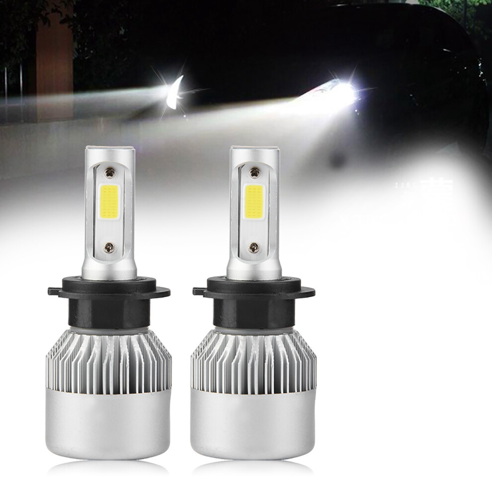 H7 Led Headlights 36W 8000Lm 6000K For Cars Suvs Trucks Silver 7901363265620