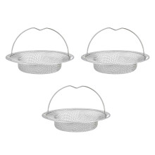 Colador de fregadero antiatascos para uso doméstico, atrapa residuos no deseados, filtro de desagüe de acero inoxidable de ajuste universal,