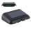 Auto Digitaluhr LCD schwarz ABS Solar 500 mAh USB 12