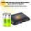 Auto Digitaluhr LCD schwarz ABS Solar 500 mAh USB 5