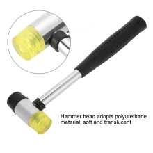 25mm Double Face Rubber Hammer Multi-use Steel Handle Hand Tool