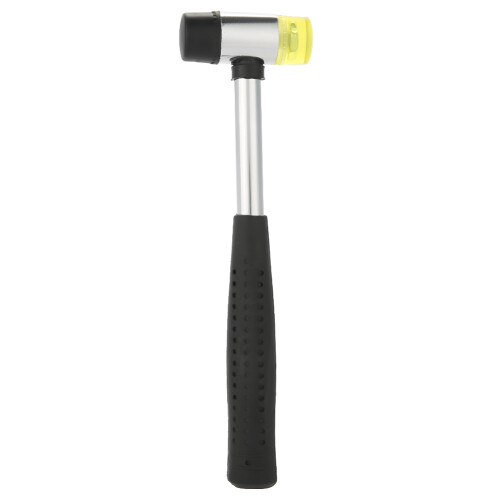 25mm Double Face Rubber Hammer Multi-use Steel Handle Hand Tool 1