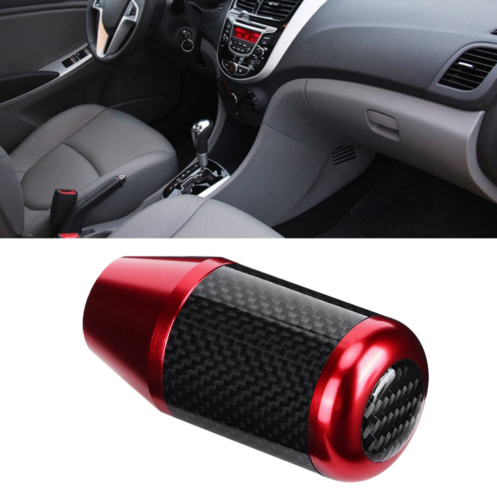Carbon Fiber Wave Shift Knob For Universal Car Gear Stick Auto Modification Red 7891363267062