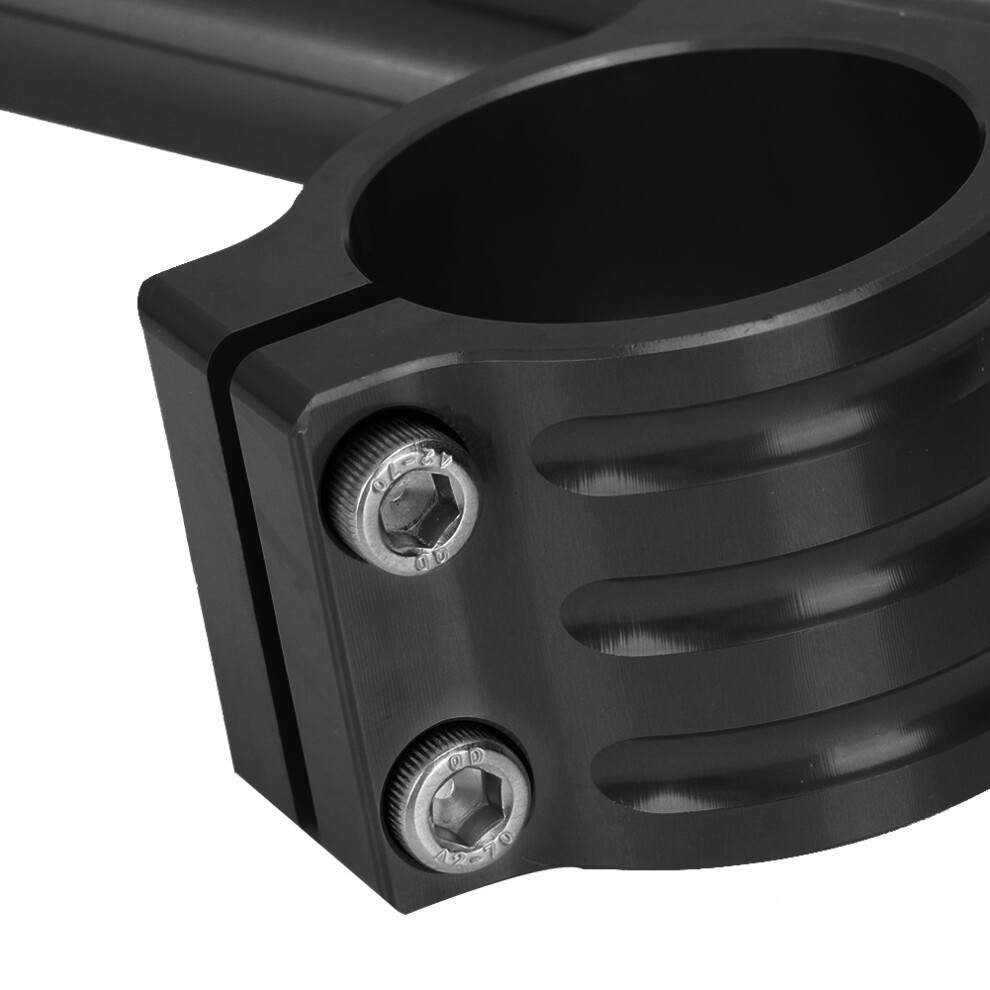 40Mm-43Mm Universal Motorcycle Clip On Fork Handlebar Aluminum Set In Black 4941363267715