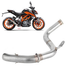 2pcs Stainless Steel Exhaust Mid Pipe Fit for RC390, 125, 250, 390 2017+