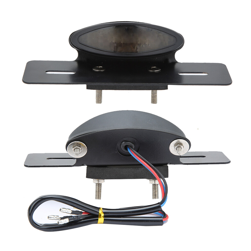 12V Motorcycle Led Tail Universal Brake Lamp Bracket Smoky Lens Light/Black 5021363268420