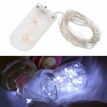 2m Waterproof LED String Lights Copper Wire for Indoor Outdoor Decor White