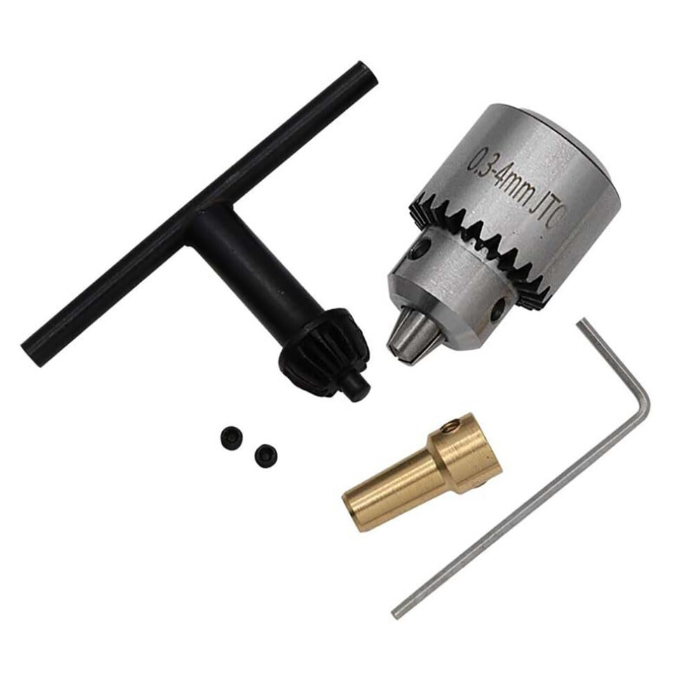 0.34Mm Taper Mounted Drill Chuck With Wrench And Chuck Key For 1/8Inch (3.17Mm) Motor Shaft Electric Drill 9105992285235