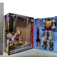 (BPF05 avec boîte) BPF Dinosaure 5 en 1 - Jouet transformable - Figurine articulée Dinobot Grimlock