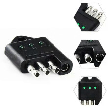 Testeur de câbles plats à 4 voies : testeur précis de connecteurs plats à 4 voies pour remorques, destiné