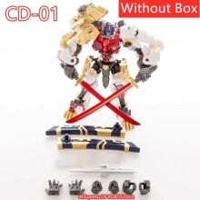 (CD-01 Sans boîte) Figurine articulée Transformation Blanc Noir LION FACE OP COMMANDER Lio Convoy