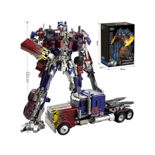 (3 piles incluses) Robot transformable de 30 cm, Commandant Optimus Prime, robot Jetfire Autobots en