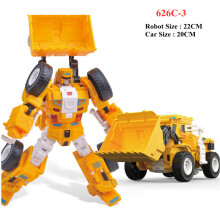 (Couleur 626C-3) Jinjiang 6 en 1 Devastator Classic Toys Figurine articulée transformable en robot,