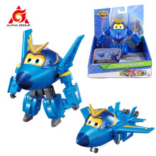 (Jérôme) Super Wings 12,5 cm - Figurines d'action robotiques transformables Jett, Dizzy et Donnie -
