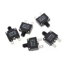 1 pièce 5A 8A 10A 15A 20A Bornes de l'interrupteur de surcharge Interrupteur thermique 2 broches Disjoncteur