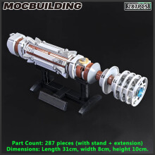 (287 pièces) Maquette de sabre laser MOC (à construire soi-même) - Jeu de briques - Arme de film - Le