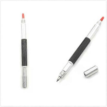 1 stylo traceur à clip de 145 mm en acier tungstène pour marquage sur céramique, verre, métal et construction.