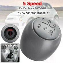 Pommeau de levier de vitesses Ă 5 rapports pour Fiat 500/500C (2007-2013) et Panda (2003-2012)