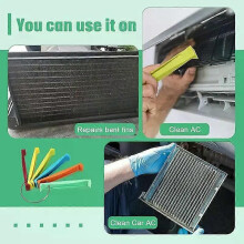 Ensemble de peignes universels pour ailettes de condenseur de radiateur de voiture, redresseur de serpentin