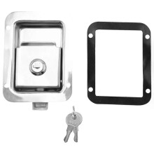 Loquet à fermeture automatique avec serrure et clé pour caravane, verrou de porte de camping-car en