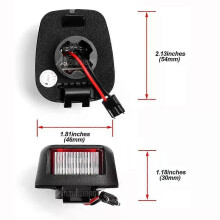 Pour Nissan Navara D40 Titan Xterra Armada Frontier et Suzuki Equator : 2 lampes LED blanches et rouges