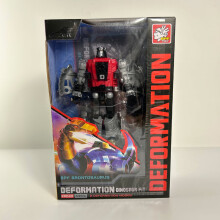 (04 avec boîte) BPF 5 EN 1 Figurine Robot Transformable ABS G1 Dinoking Volcanicus Grimlock Slag Sludge