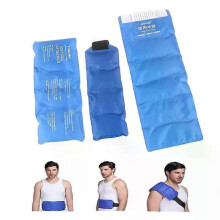 Cheville avec poche de glace, bandage pour les blessures, thérapie chaud-froid, compresse de gel réutilisable,