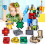 (10 pièces SANS BOÎTE) GUDI Robots à assembler, figurines transformables, voitures, chiffres, lettres 2
