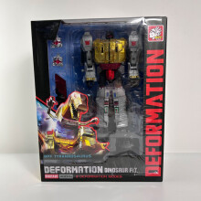 (05 avec boîte) BPF 5 EN 1 Figurine Robot Transformable ABS G1 Dinoking Volcanicus Grimlock Slag Sludge