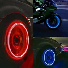 Lot de 2/4 bouchons de valve de pneu lumineux et résistants, compatibles avec les voitures, motos, vélos