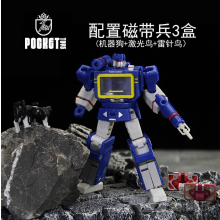 (PT-04) Transformer PocketToys PT-03 Shockwave PT-04 Soundwave PT-01 Commandant OP Figurines de robots