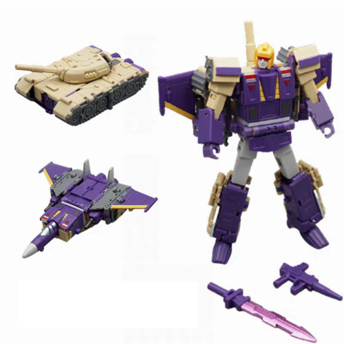 (Sans boîte) Blitzwing Thunderbolt Transformation MFT MS28 MS-28 Mini Figurine de Poche Robot Modèle 1