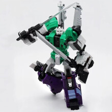 (Vert, sans boîte de vente au détail) Robot transformable MFT Sixshot MF27 MF-27 G1 Manga G1 Figurine