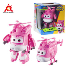 (Dizzy)Super Wings 5 pouces Jett Dizzy Donnie Figurines d'action robot avion transformables, jouets
